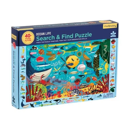 Mudpuppy - Ocean Life Search & Find Puzzle | Walmart (US)