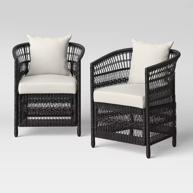 Mulberry 2pk Patio Club Chair - Threshold™ | Target