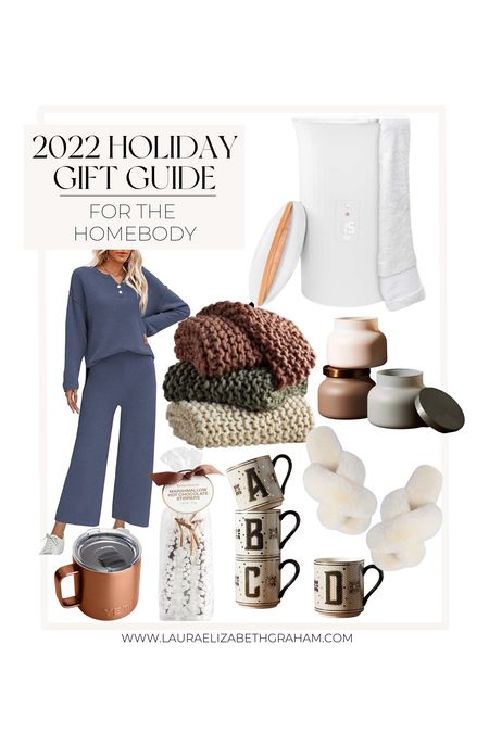 Are you shopping for someone that loves being cozied up at home? Below are some great gift ideas for the homebody in your life.

Gift guides | homebody | gifts | knit blanket | coffee mug | towel warmer 

#LTKSeasonal #LTKHoliday #LTKhome