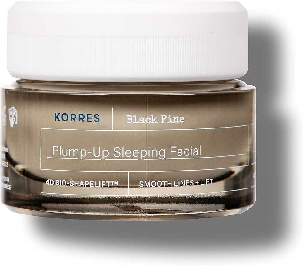 KORRES Black Pine 4D Bio-ShapeLift Plumping Night Cream for Firm Skin Dermatologically Tested Veg... | Amazon (US)