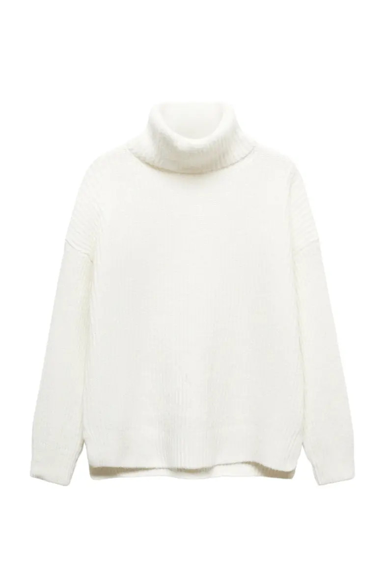 MANGO Rib Turtleneck Sweater | Nordstrom | Nordstrom