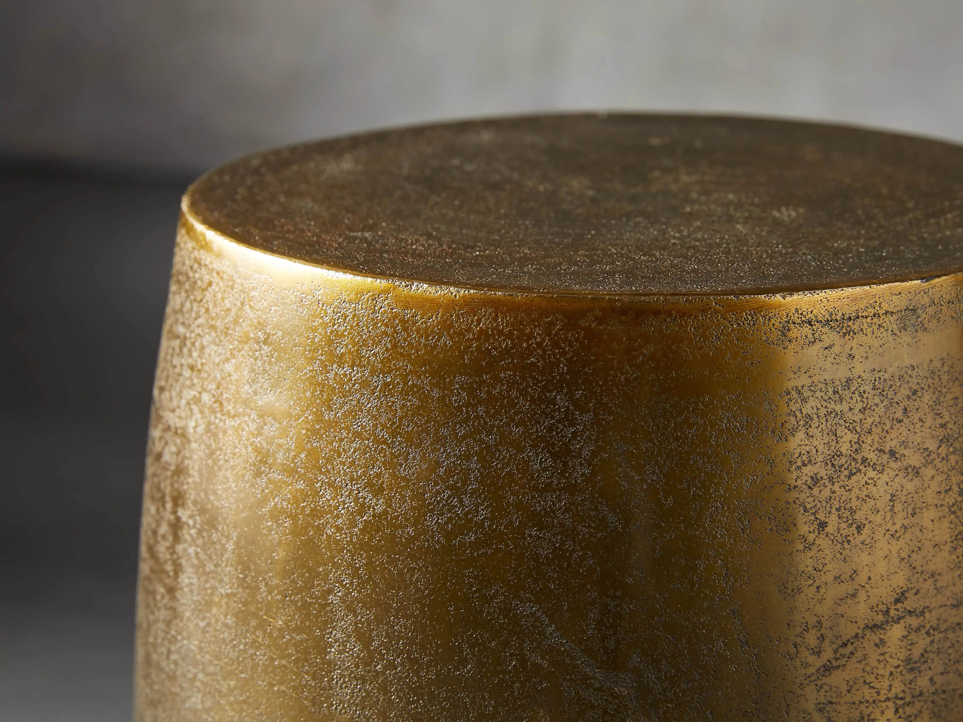 Hammered Drum End Table | Arhaus