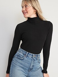 Long-Sleeve Rib-Knit Turtleneck Top 2-Pack for Women | Old Navy (US)