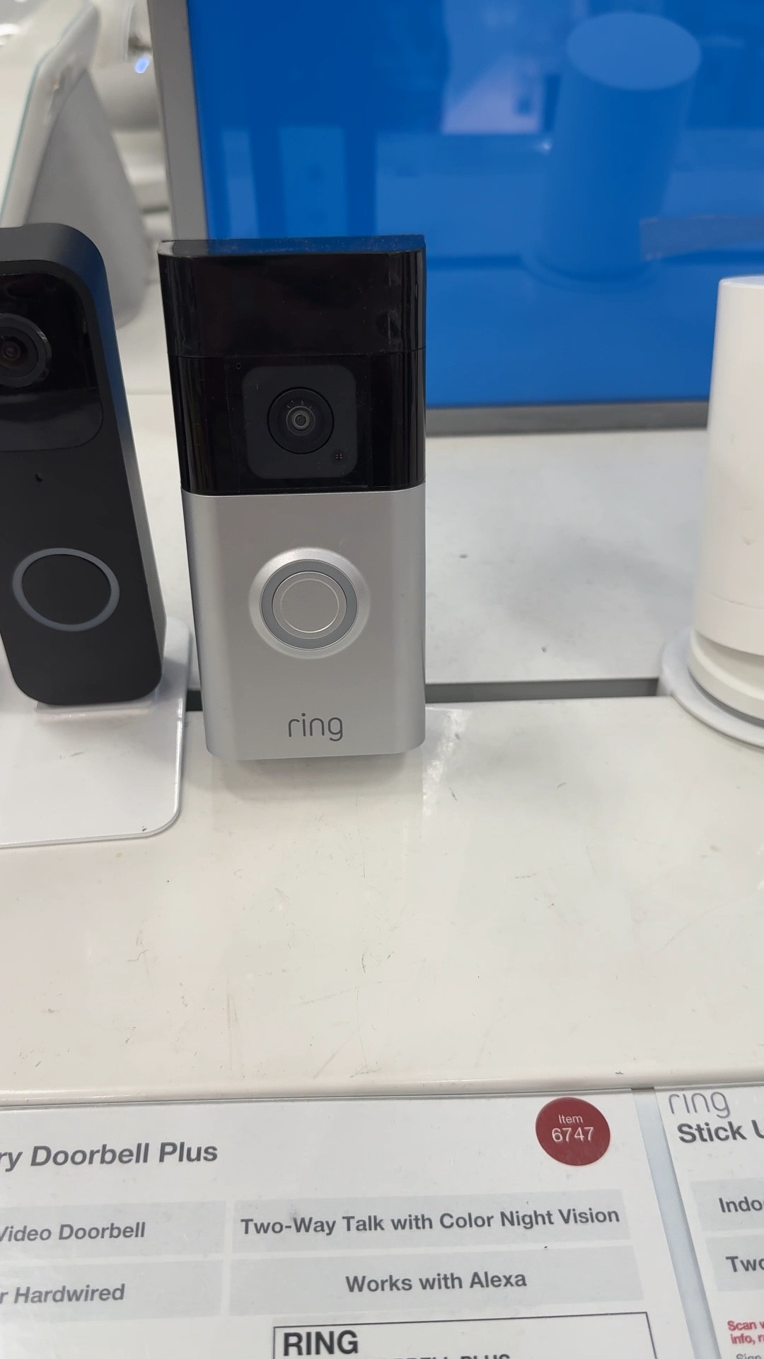 I have 3 of these Ring doorbells and I love them! 3D Motion Detection: Ring's most advanced motion detection. Customizing motion zones up to 30' away on an overhead map of your property to pinpoint movement only where it matters.
Also a Les expensive version but still very good. 

#LTKHome #LTKWatchNow #LTKFindsUnder100