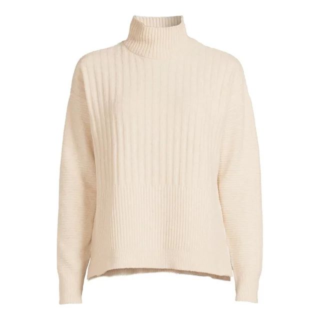 Time and Tru Women's Mock Neck Sweater, Midweight, Sizes XS-XXXL | Walmart (US)