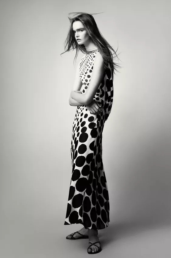 POLKA DOT MAXI DRESS ZW COLLECTION | Zara US