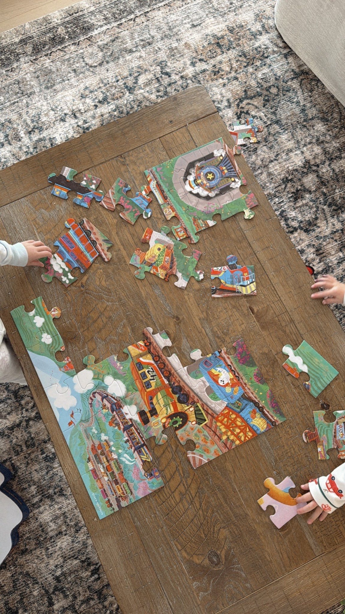 The jumbo kid puzzles are keeping us entertained while we’re stuck indoors during the snow and sickness. 

This is the train puzzle- we also love the mermaid and dinosaurs puzzles!! 

#LTKHome #LTKKids