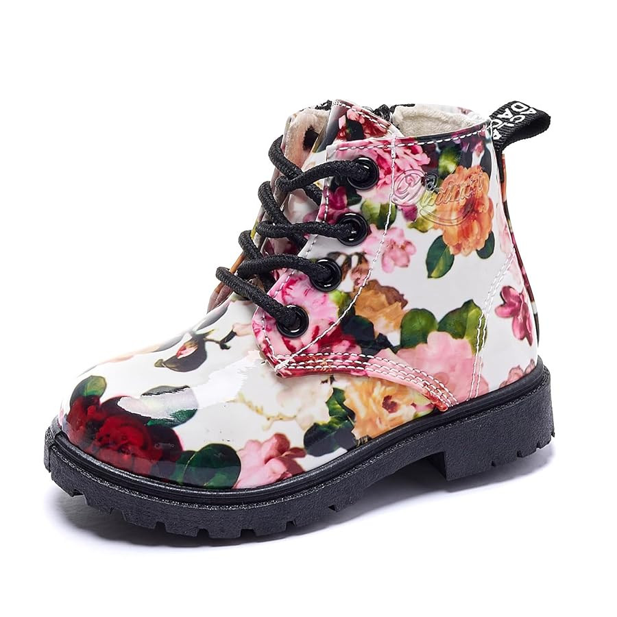 Daclay Kids Boots Children Boys and Girls Candy-Colored Waterproof and Velvet Boots | Amazon (US)