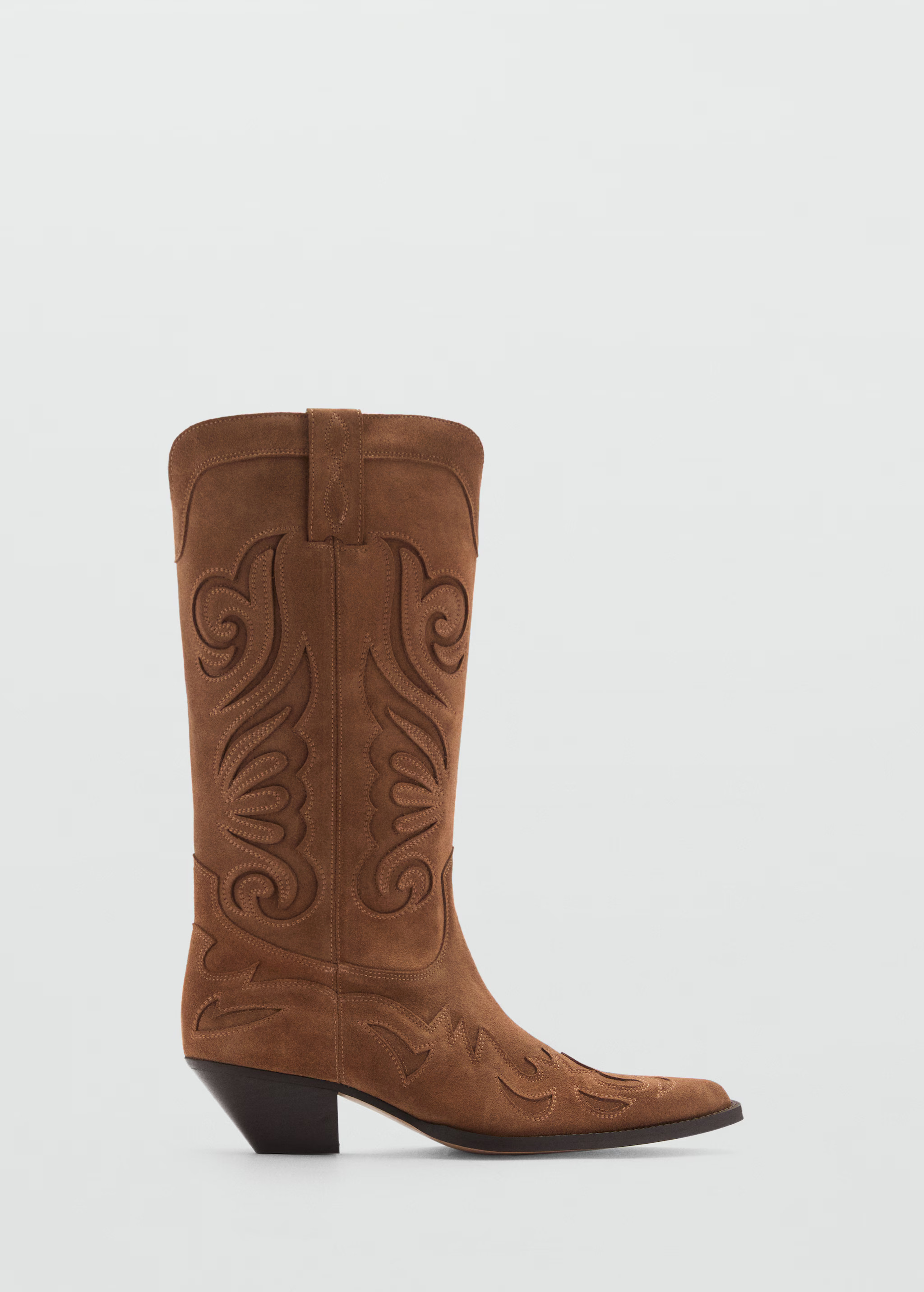 Cowboy leather boots | MANGO (US)