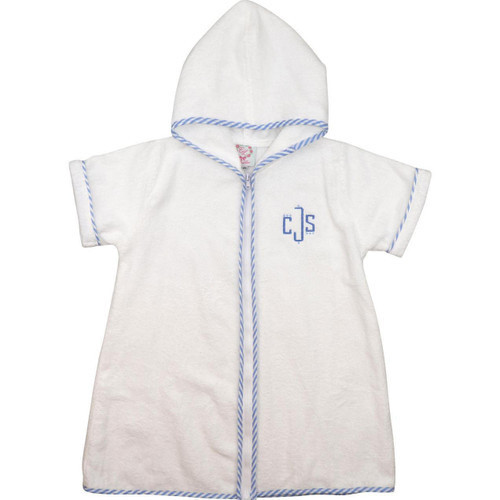 Blue and White Terry  Coverup | Cecil and Lou