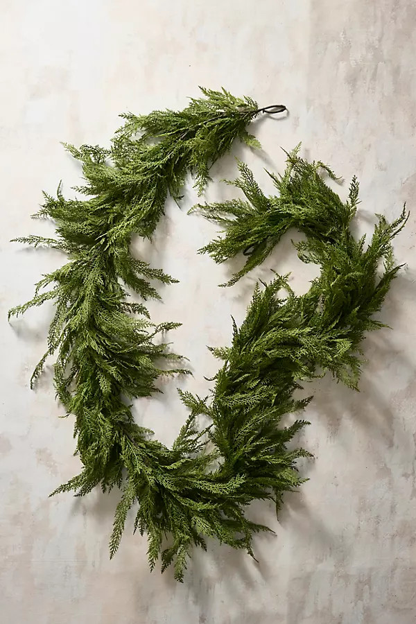 Faux Cedar Garland, Thick | Anthropologie (US)