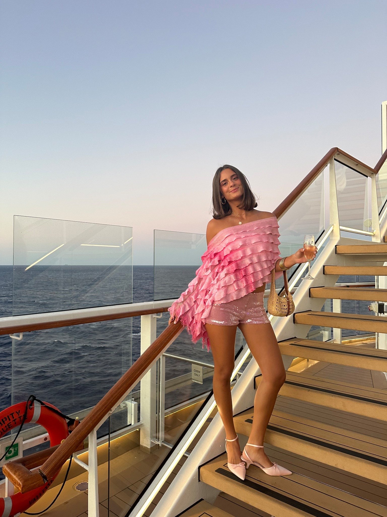 Top is from Depop. But I linked shorts and shoes MAMAS💖💖💖💖shorts are a US 6/AU 10. They have a bunch of tops like this on Depop: search pink poncho top  

#LTKWatchNow #LTKFestival