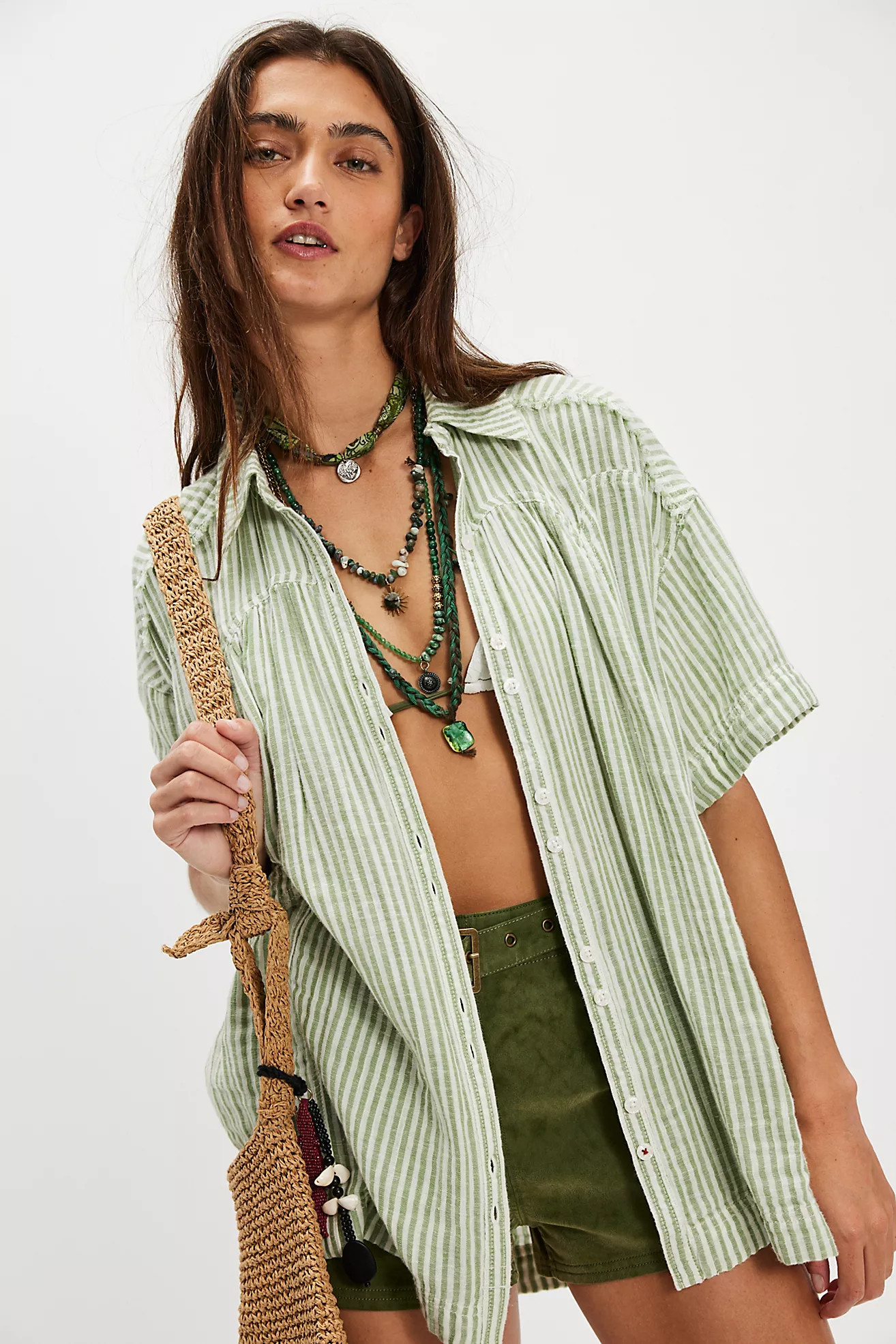We The Free Kayla Double Cloth Shirt | Free People (Global - UK&FR Excluded)
