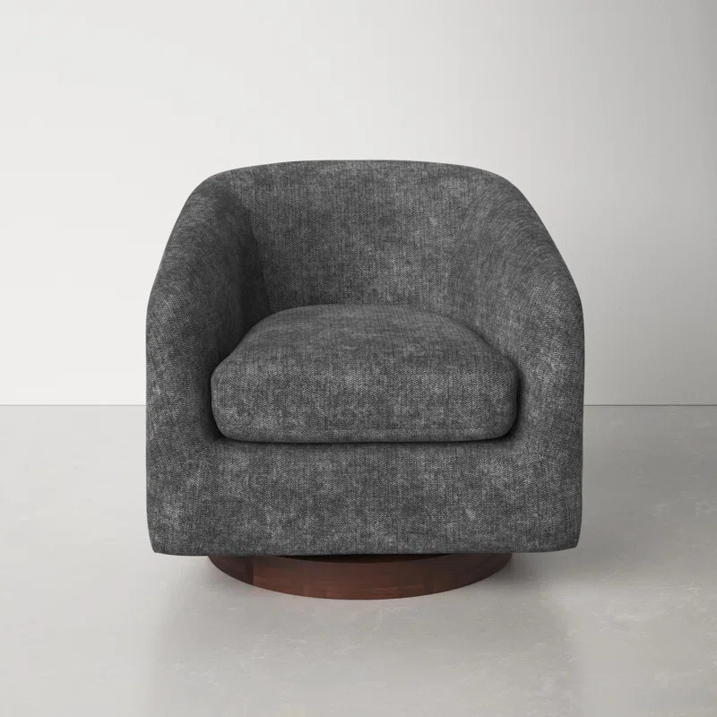 Bennett Upholstered Swivel Barrel Chair | Wayfair North America