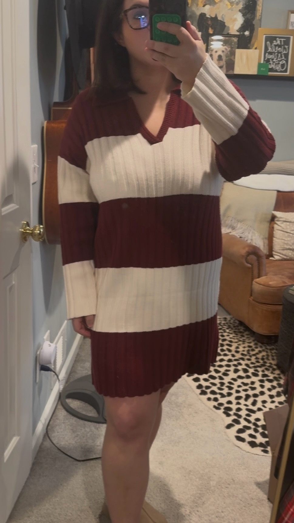 This rugby knitted sweater dress from Target is the perfect thing to throw on when the weather is somewhere between cold and hot! You can throw it on with flats or tennis shoes and style it however you choose! 

#LTKSpring #LTKFindsUnder50 #LTKStyleTip