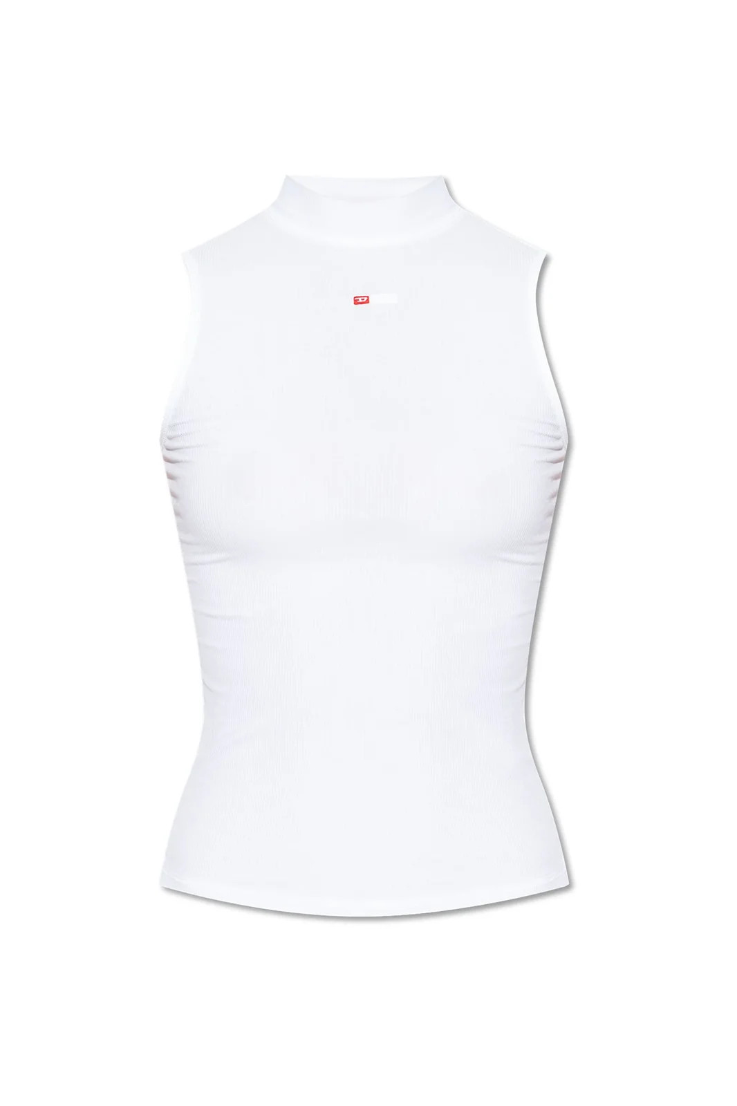 Diesel Mock Neck Ribbed Tank Top | Cettire Global