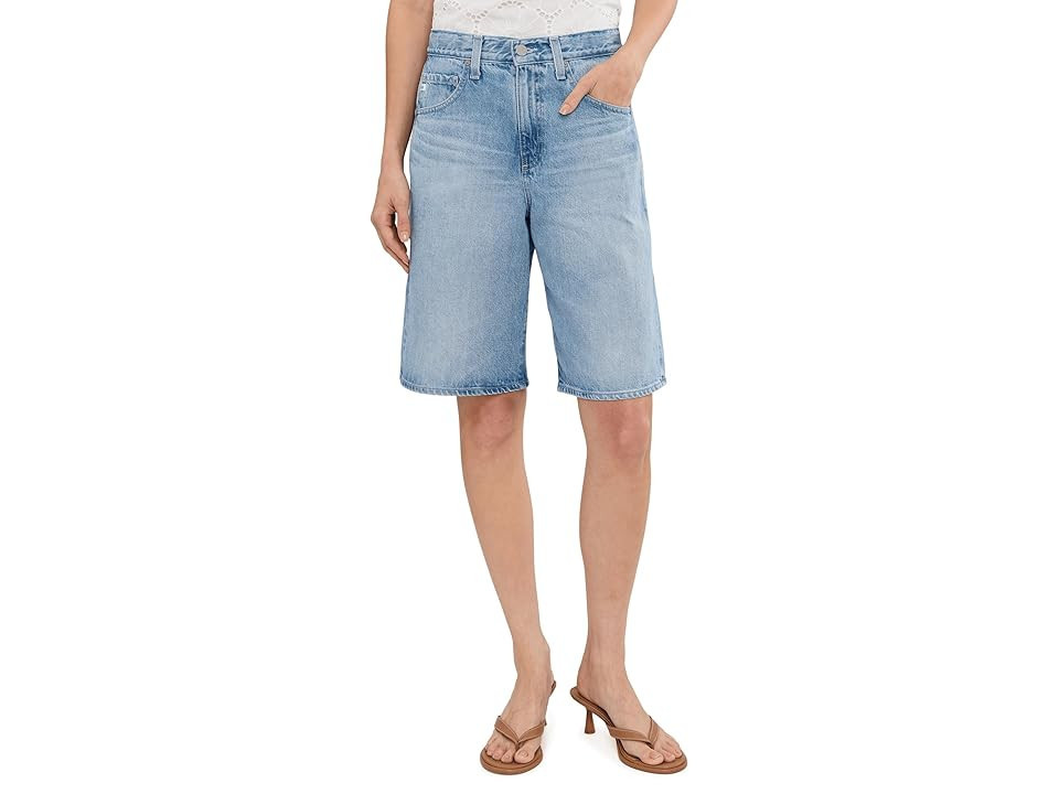 AG Jeans Hattie High-Rise Barrel Shorts in Mondrian Women's Shorts Mondrian: 29 11 | Zappos.com
