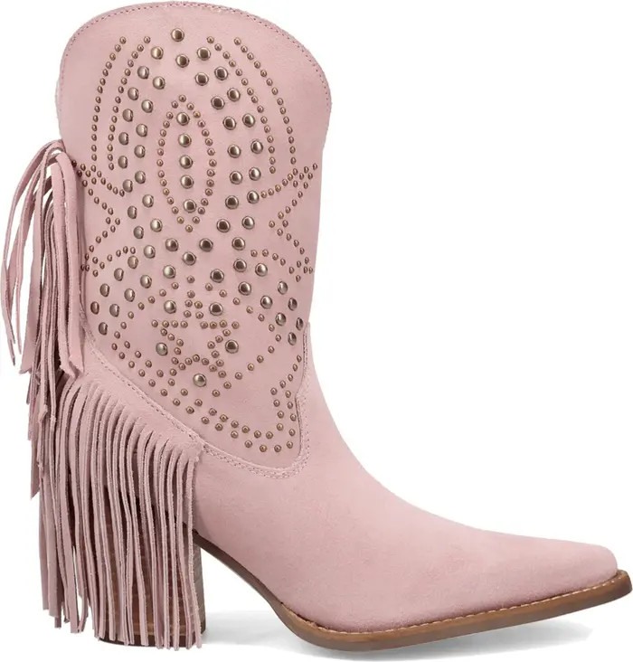 Star Power Fringe & Stud Western Boot (Women) | Nordstrom
