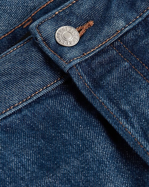 Low Rise Covered Button Fly Boyfriend Jean Shorts | Express