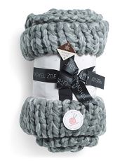 Rolled Aveeno Chunky Knit Throw | Marshalls