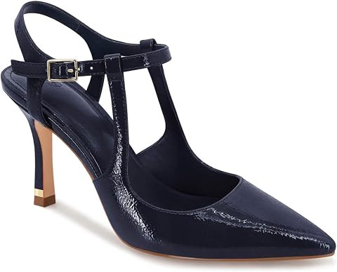 Coutgo Womens High Heels Pointed Toe Ankle Strap Pumps Patent Leather Sexy Stiletto Office Weddin... | Amazon (US)