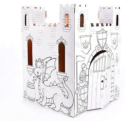 Bankers Box at Play Castle Playhouse, Cardboard Playhouse and Craft Activity for Kids | Amazon (US)