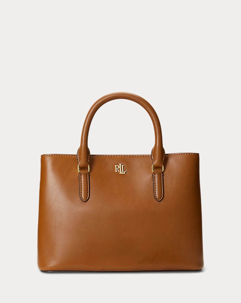 Leather Small Marcy Satchel for Women | Ralph Lauren® UK | Ralph Lauren (UK)