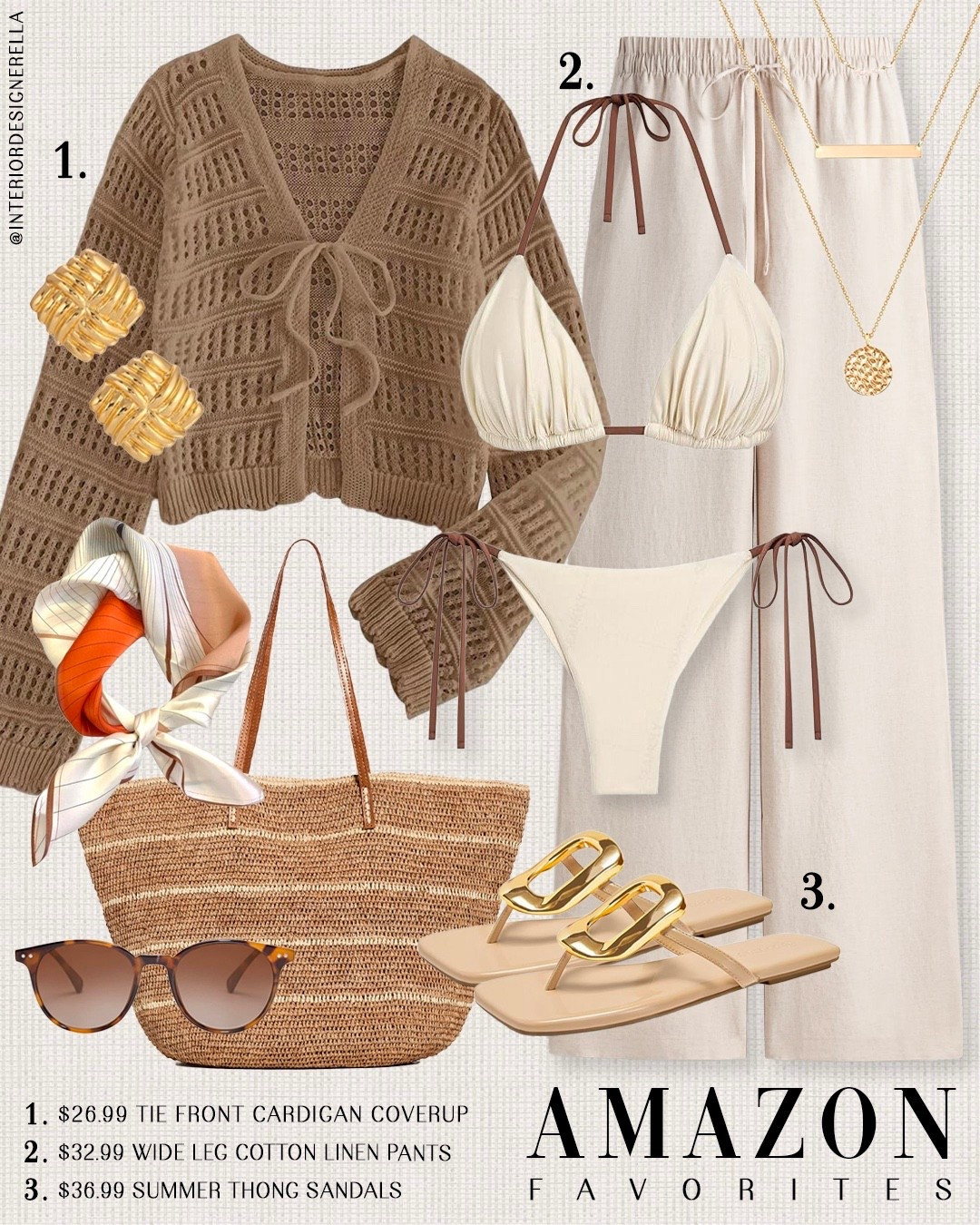 Amazon $26.99 tie front cardigan cover up + $32.99 wide leg cotton linen pants!✨ Click on the “Shop Amazon ootd” collections on my LTK to shop!🤗 Have an amazing day!! Xo!!

#LTKWorkwear #LTKBeauty #LTKootd