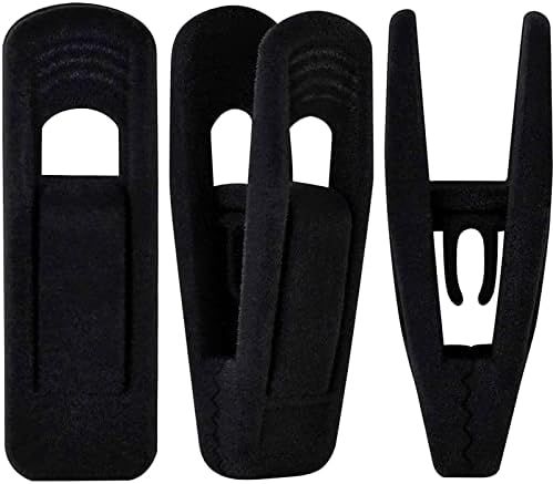 TOFIIGREM Black Velvet Hanger Clips (60-Pack), Non-Slip Strong Velvet Hangers Clips for Velvet Ha... | Amazon (US)