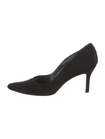 Stuart Weitzman Woven Pointed-Toe Pumps | The Real Real, Inc.