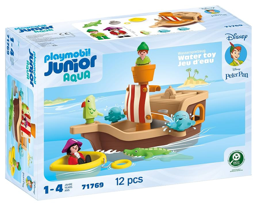 Playmobil Junior & Disney: Peter Pan's Splashing Pirate Ship | Amazon (US)