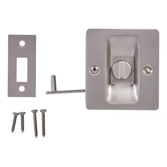 National Hardware 2.75-in Satin Nickel Pocket Door Pull | Lowe's