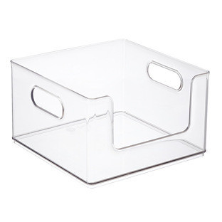 The Home Edit® Open-Front All-Purpose Bin Clear | The Container Store