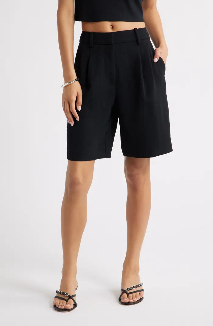 The Curator Pleated Bermuda Shorts | Nordstrom