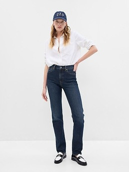 High Rise '90s Slim Straight Jeans | Gap (US)