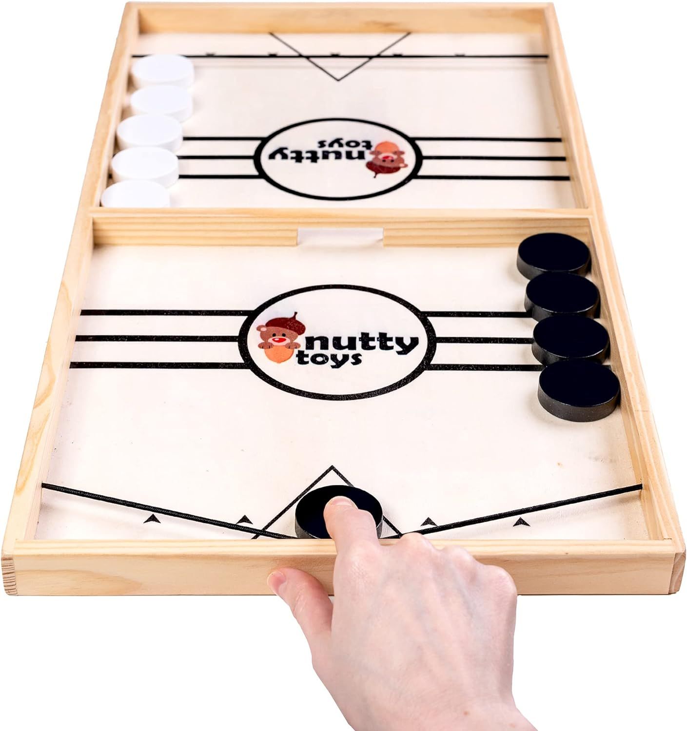 Nutty Toys Sling Puck Family Game XL - Fast & Rapid Tabletop Table Battle, Top Xmas Gift 2023, Un... | Amazon (US)