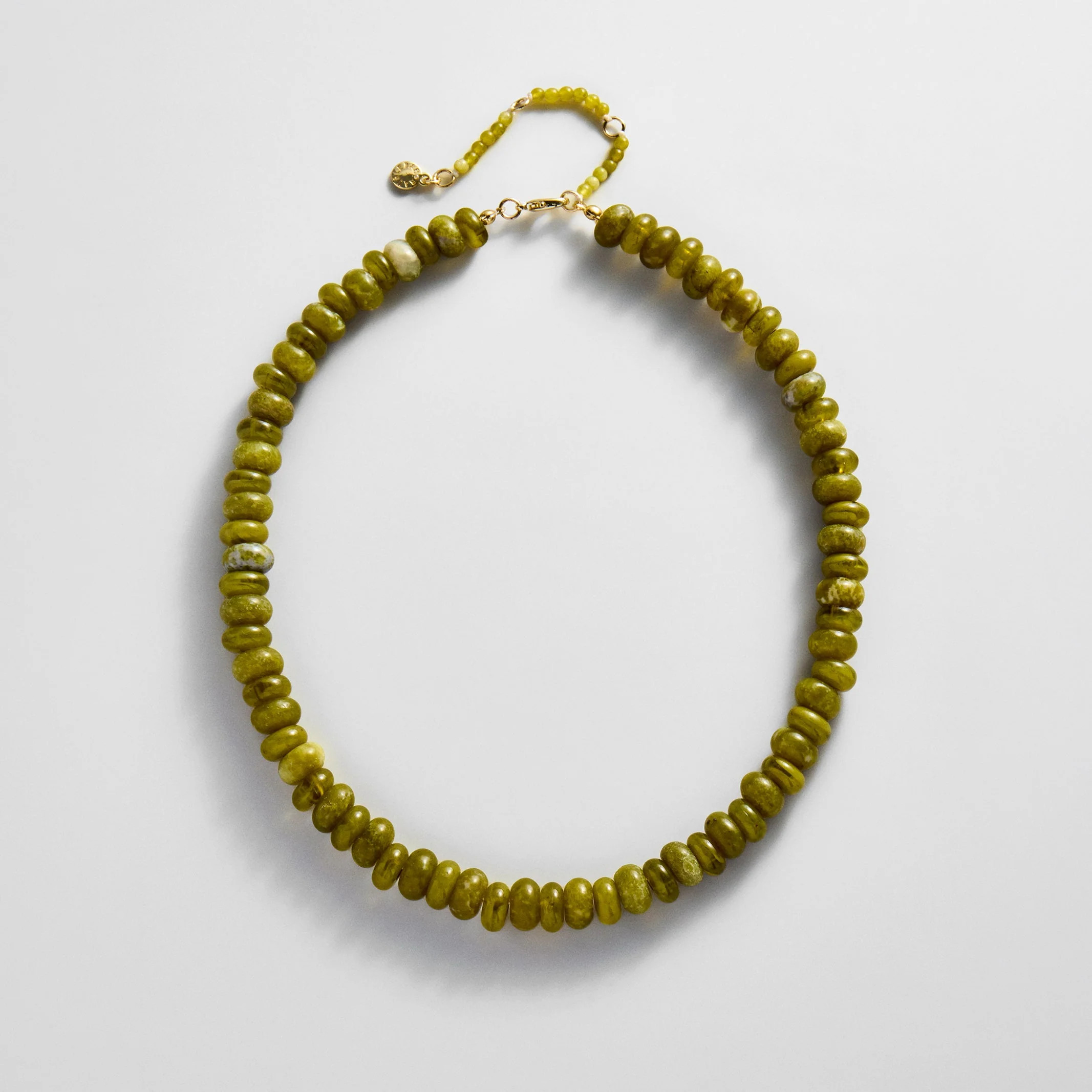 Joyce Semi-Precious Beaded Necklace - Olive | BaubleBar