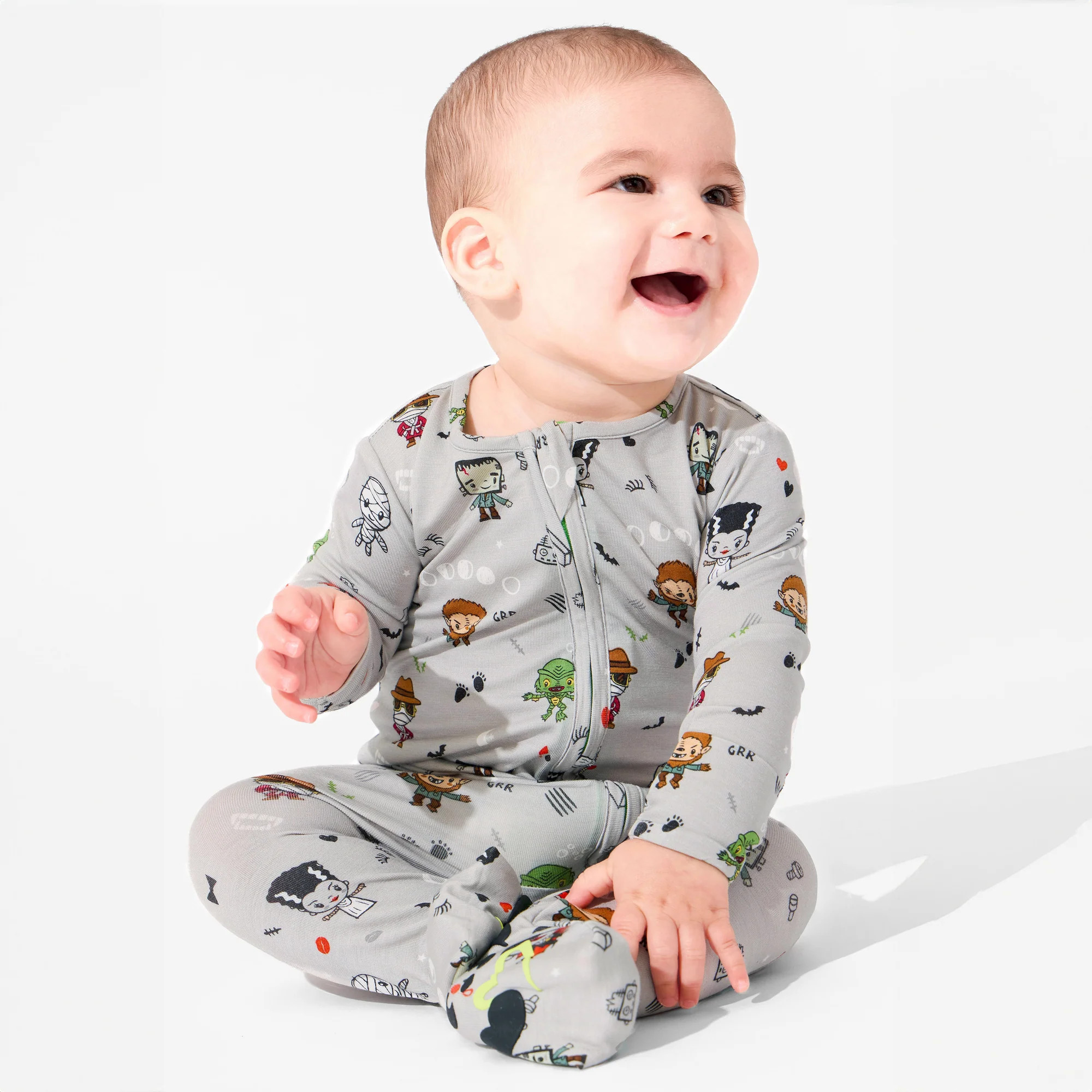 Little Monsters Bamboo Convertible Footie | Bellabu Bear
