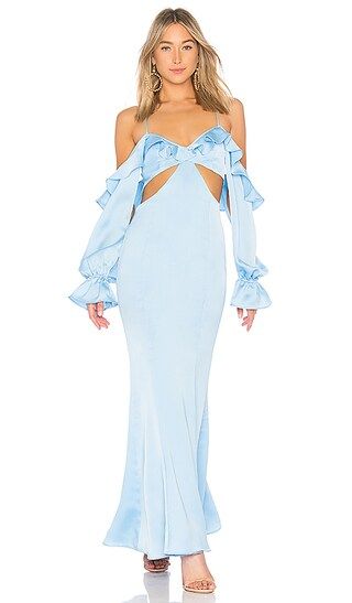 MAJORELLE Sarah Jessica Gown in French Blue | Revolve Clothing (Global)