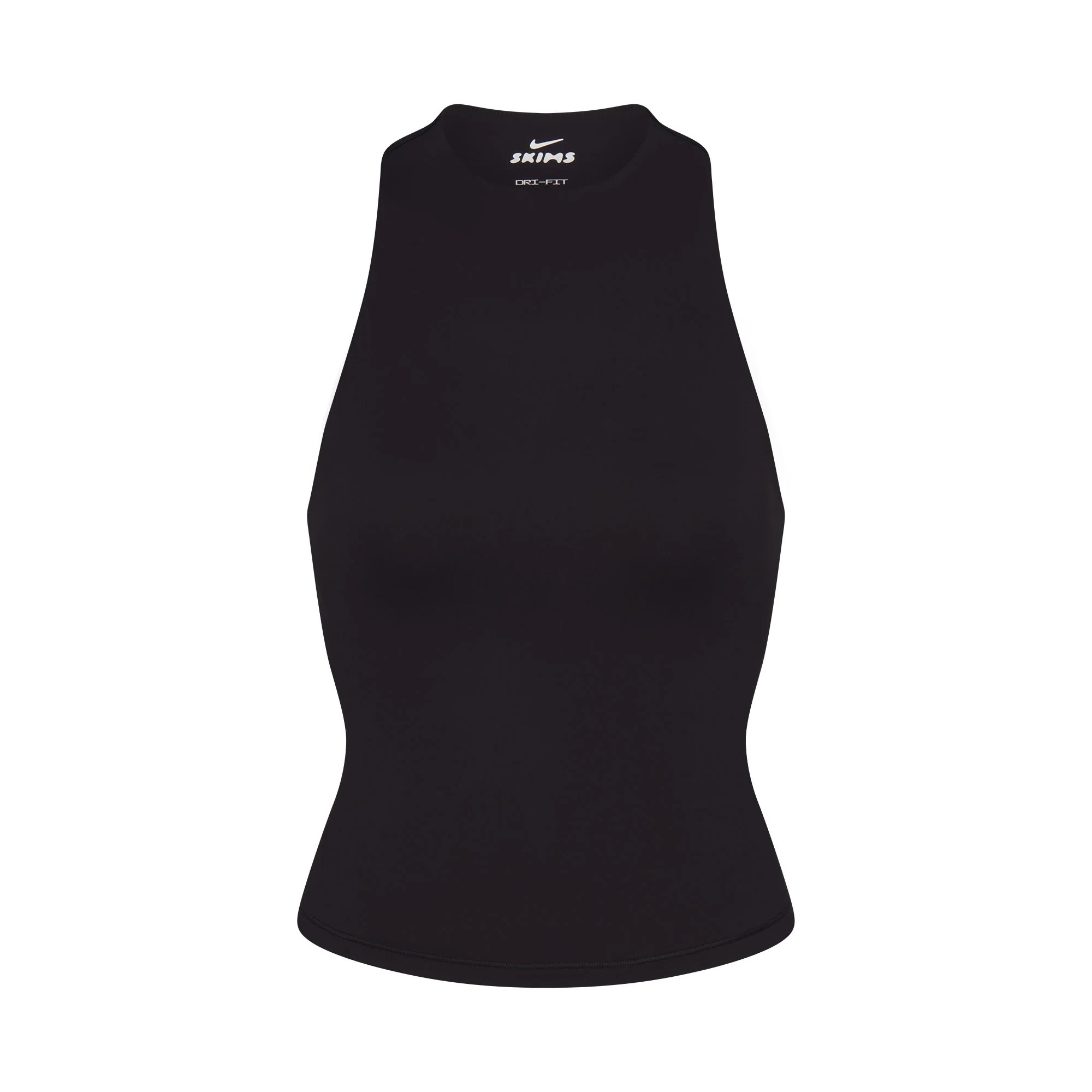 NikeSKIMS MATTE MOCK NECK RACER TANK | OBSIDIAN | SKIMS | SKIMS (US)