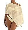 Women Sheer Poncho Top Lightweight See Through Shrug Bolero Sweater Top Mesh Knit Crochet Beach S... | Amazon (UK)