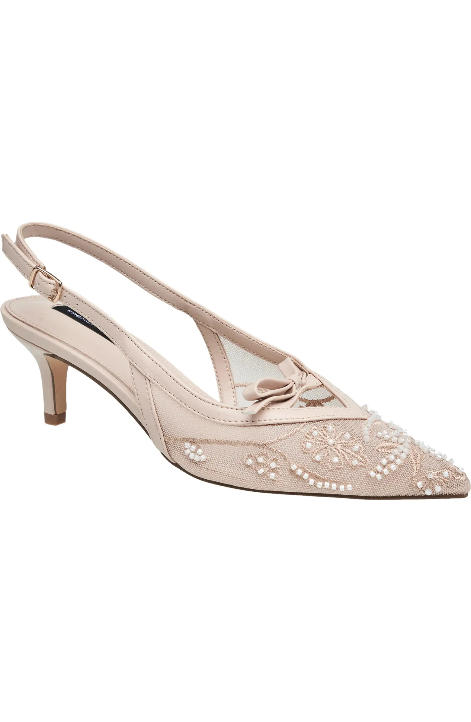 Quinny Embroidered Bead Heel | Nordstrom