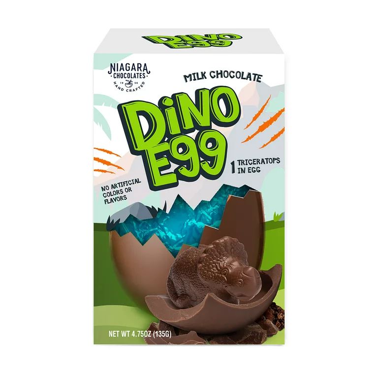Niagara Chocolates Easter Milk Chocolate Dinosaur Surprise Easter Egg, 1 Count, 4.75 oz | Walmart (US)