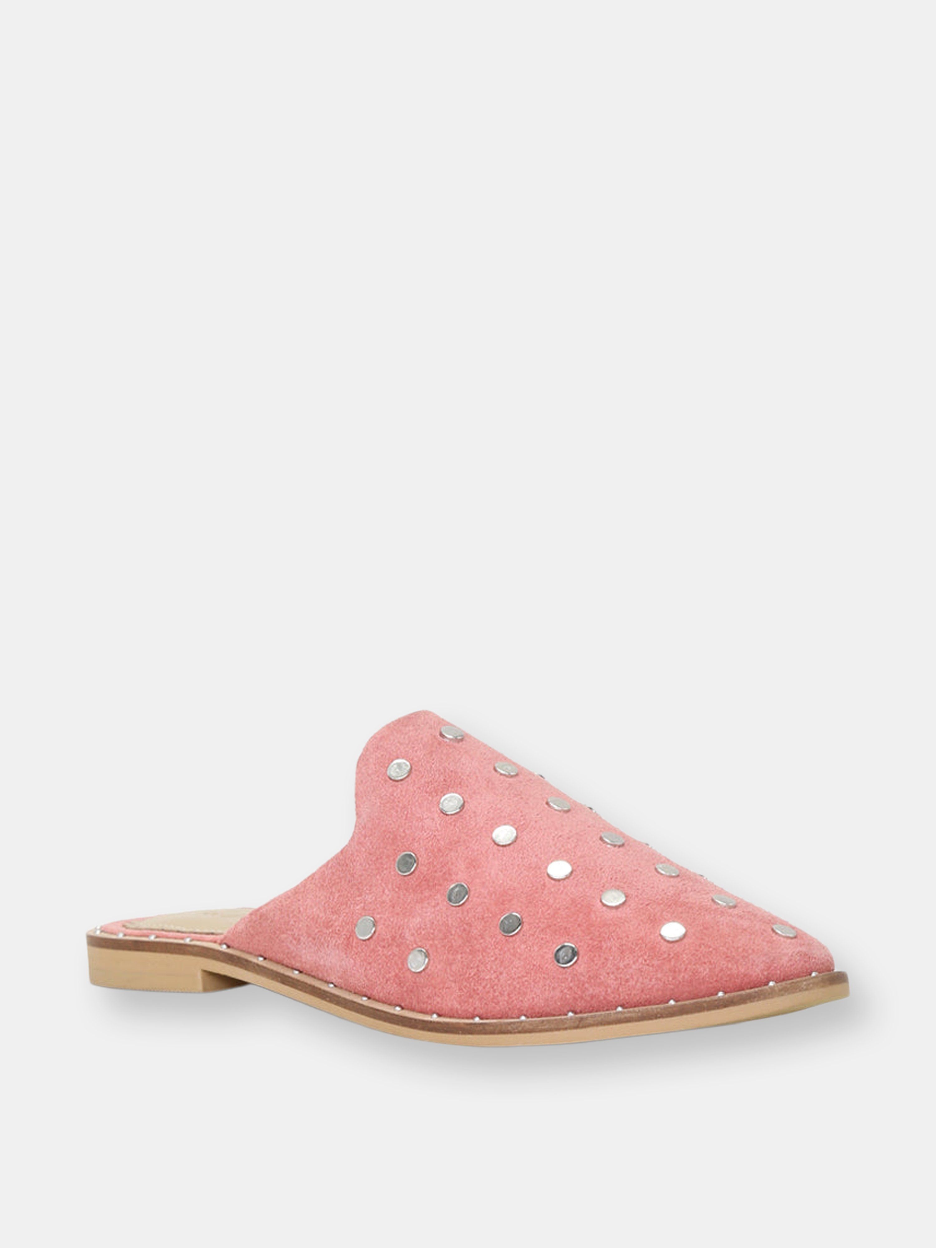 Jodie Dusty Pink Studded Leather Mule - US 6 - Also in: US 7, US 5 | Verishop