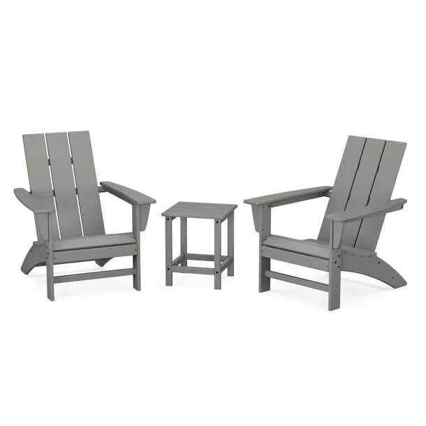 Modern Adirondack 3 Piece Seating Group | Wayfair North America