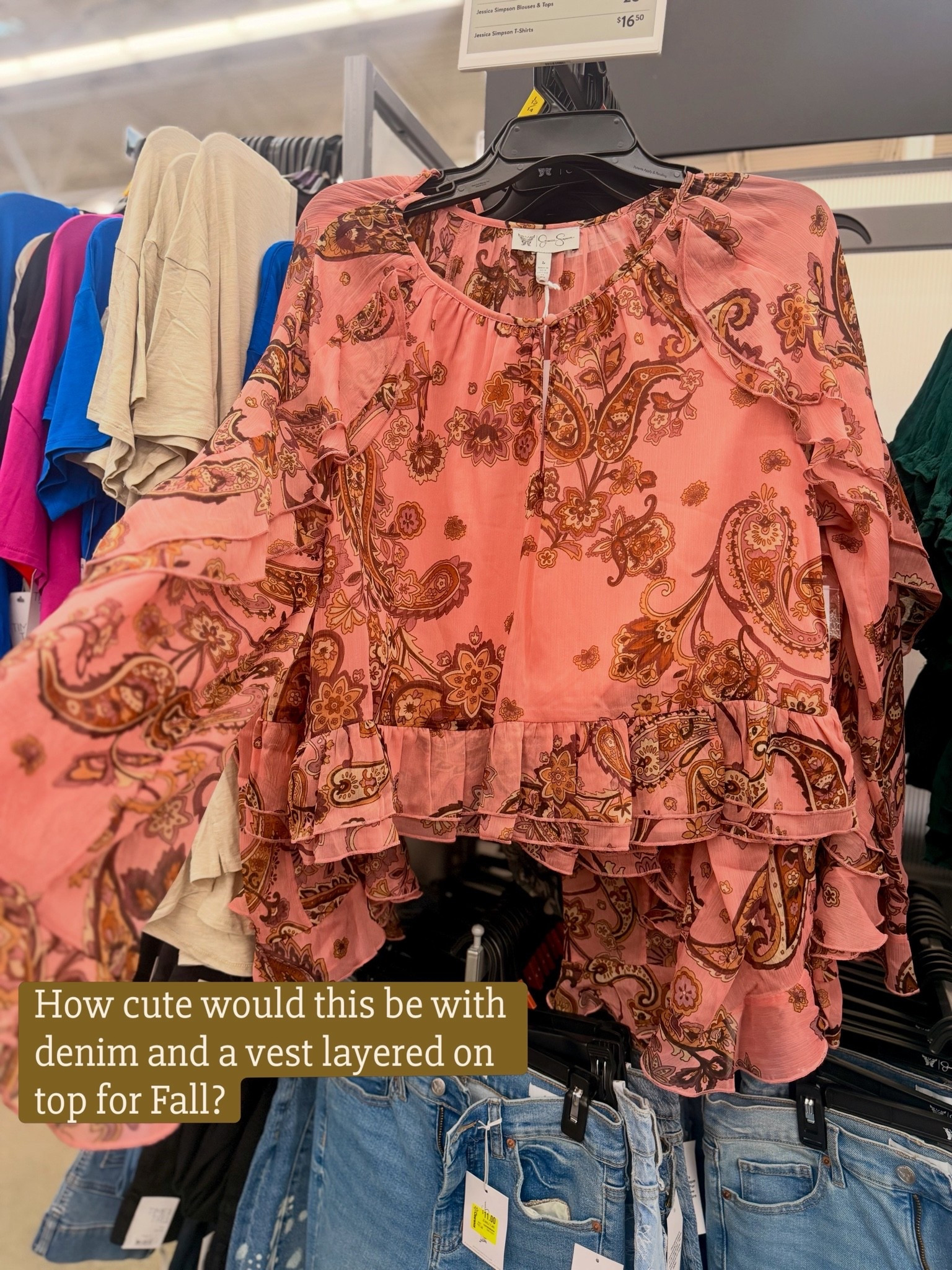 This will be the most wanted blouse from the Jessica Simpson brand at Walmart! Would look perfect under a vest with jeans and boots!! Love!

#LTKMidsize #LTKPetite #LTKPlusSize