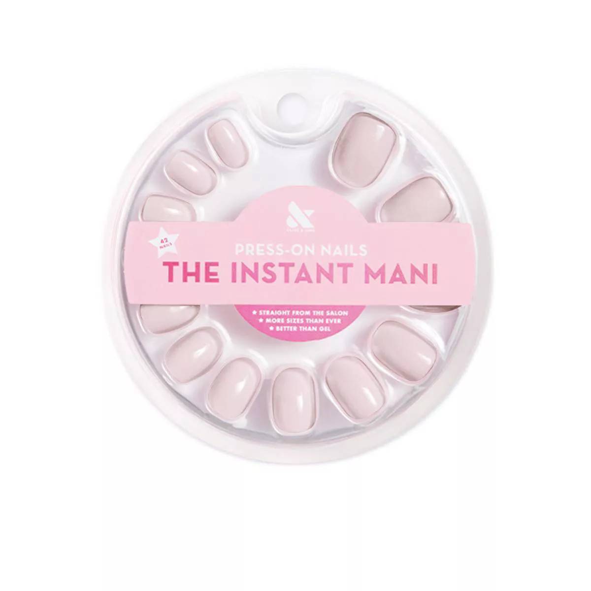 Olive & June Press-On Fake Nails - Extra Extra Short Round TT - 42ct | Target