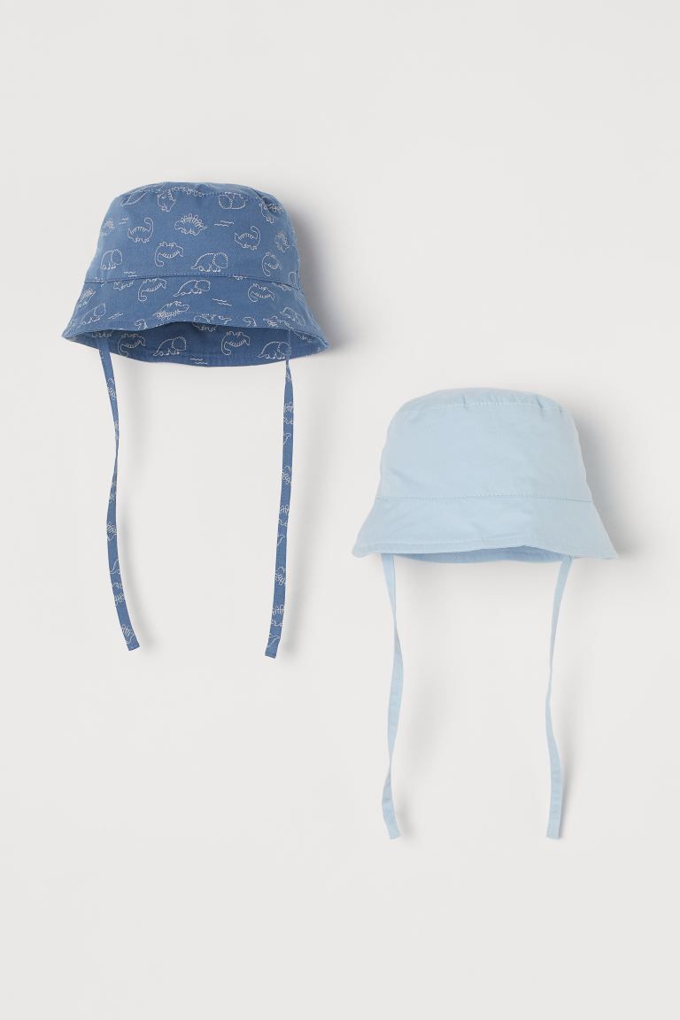 2-pack Cotton Sun Hats | H&M (US + CA)