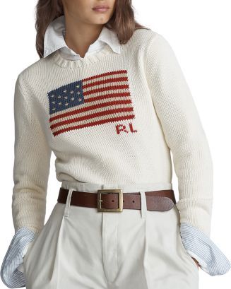 Ralph Lauren Flag Cotton Sweater Women - Bloomingdale's | Bloomingdale's (US)