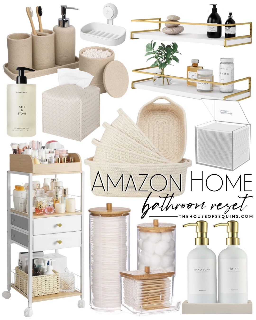 Shop Amazon home bathroom organization! Home reset, bathroom storage, aesthetic home finds, makeup storage, skincare storage, makeup organization, vanity storage, vanity organization

#LTKHome #LTKmorningroutine #LTKselfcare